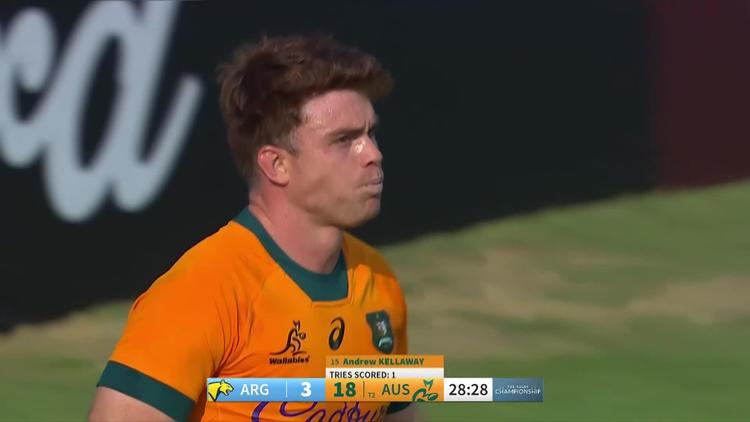 Andrew Kellaway's Long Try v Argentina | Wallabies 2024