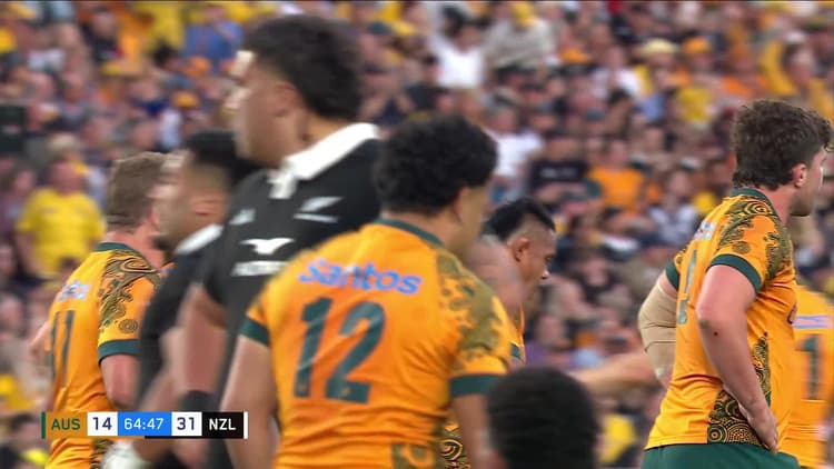 Hunter Paisami's Try v New Zealand | Wallabies 2024