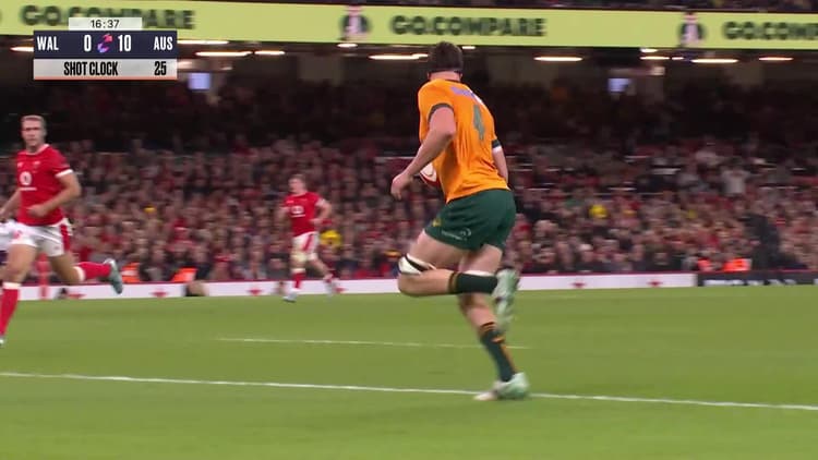 Nick Frost with a Spectacular Try vs Wales