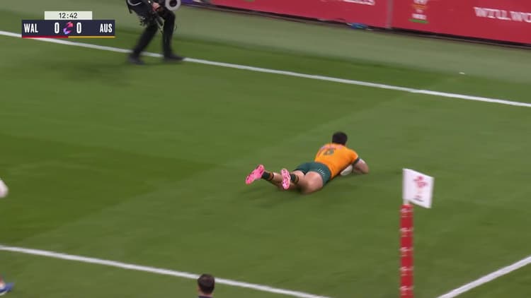 Tom Wright's Try v Wales | Wallabies 2024