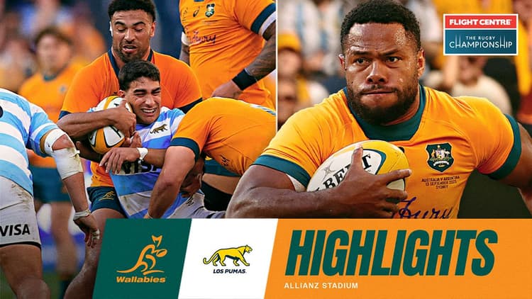 Wallabies v Argentina Highlights | The Rugby Championship 2025 | Round 4