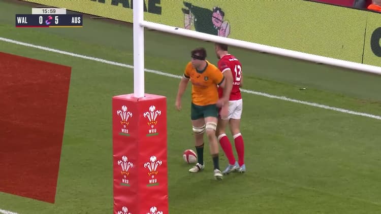 Nick Frost's Try v Wales | Wallabies 2024