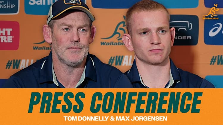 Max Jorgensen and Tom Donnelly speak ahead of first All Blacks Test in Auckland