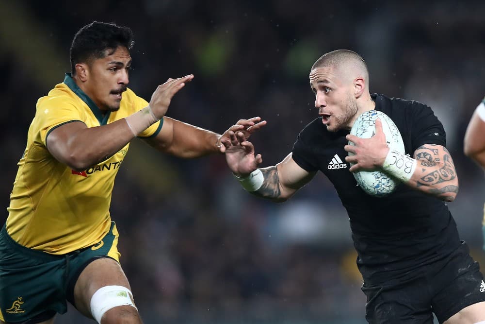 Pete Samu relished the chance to face the All Blacks, just months after winning a Super Rugby title with several of them for the Crusaders. Photo: Getty Images