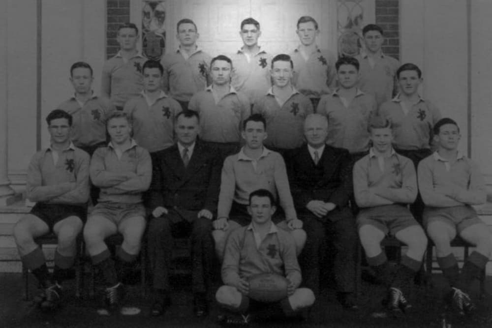 Stuart Scotts ahead of 1957/58 Tour to British Isles, France and North America. Photo: Provided