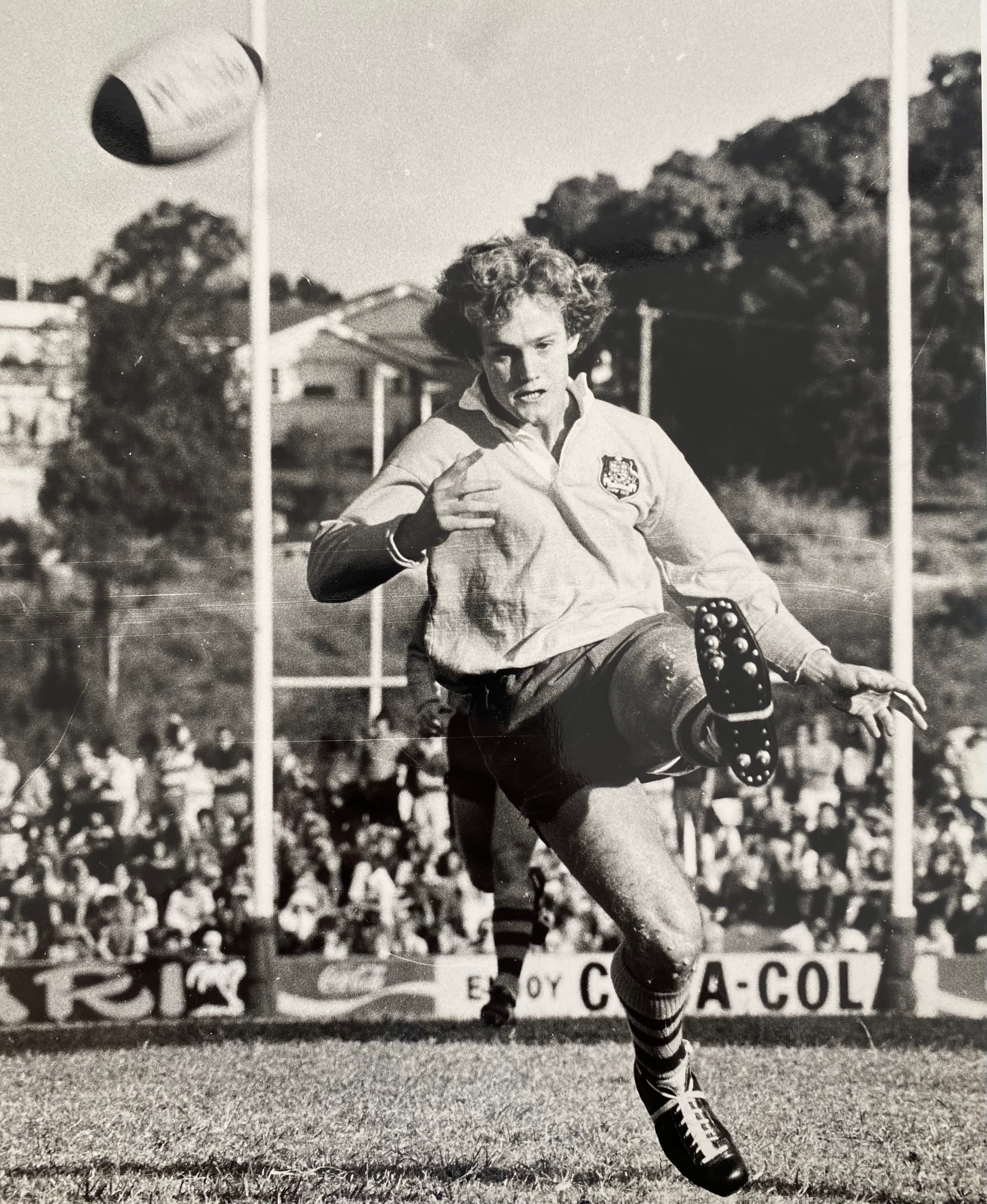 The young Ken Wright early in his Wallabies career.
