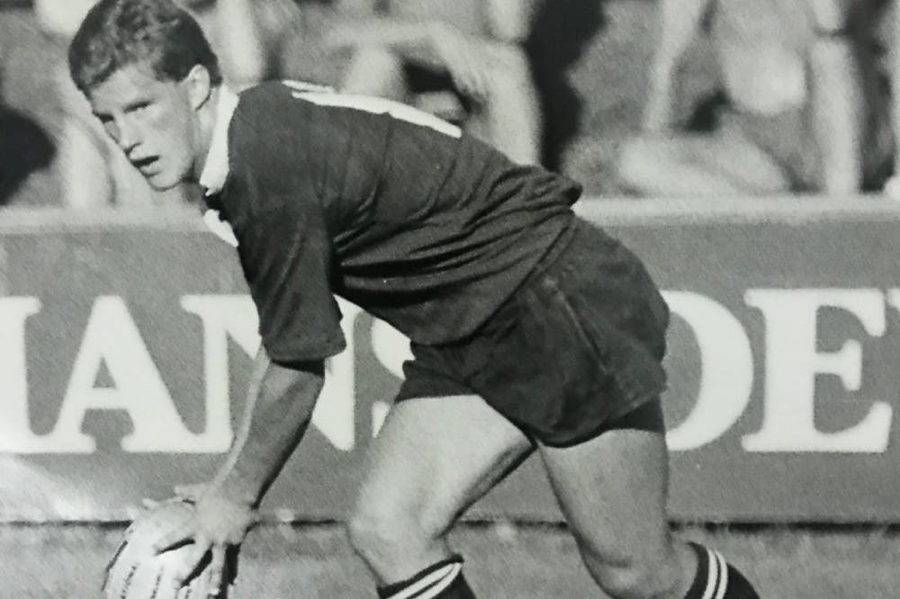 Michael Lynagh on debut for Queensland at 18 in 1982
