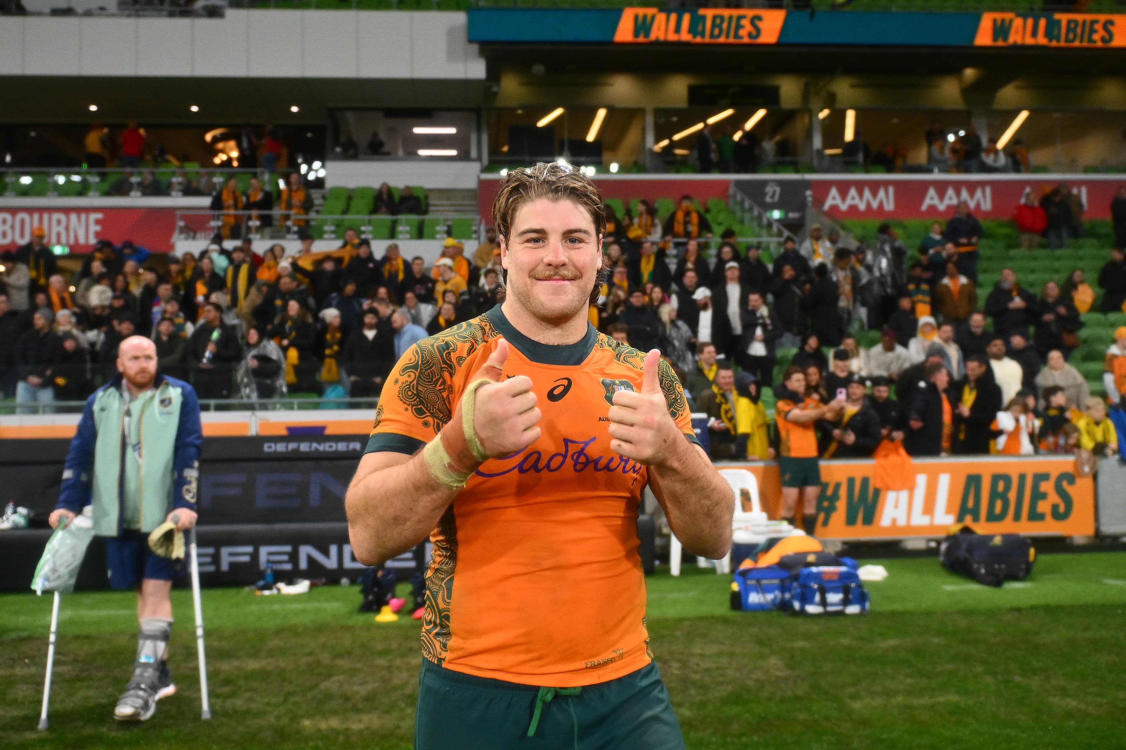 Fraser McReight has fully recovered from a hand injury and will rejoin the squad ahead of the Bledisloe Cup series. Photo: Getty Images