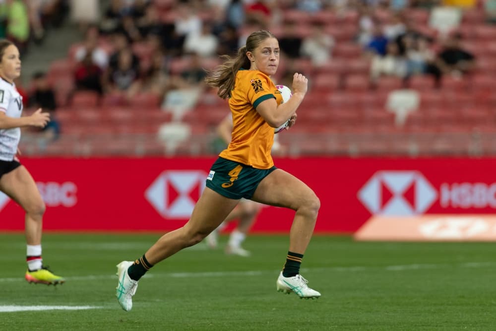 The SVNS action continues in Singapore. Photo: World Rugby

