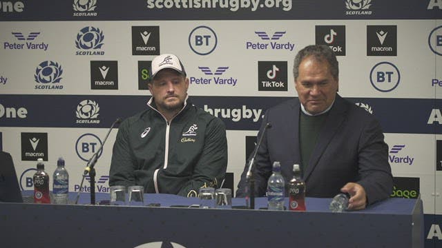 Wallabies Post Match Press Conference vs Scotland
