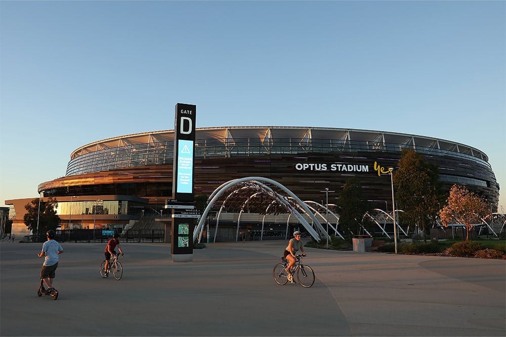 General View of Optus Stadium, Perth