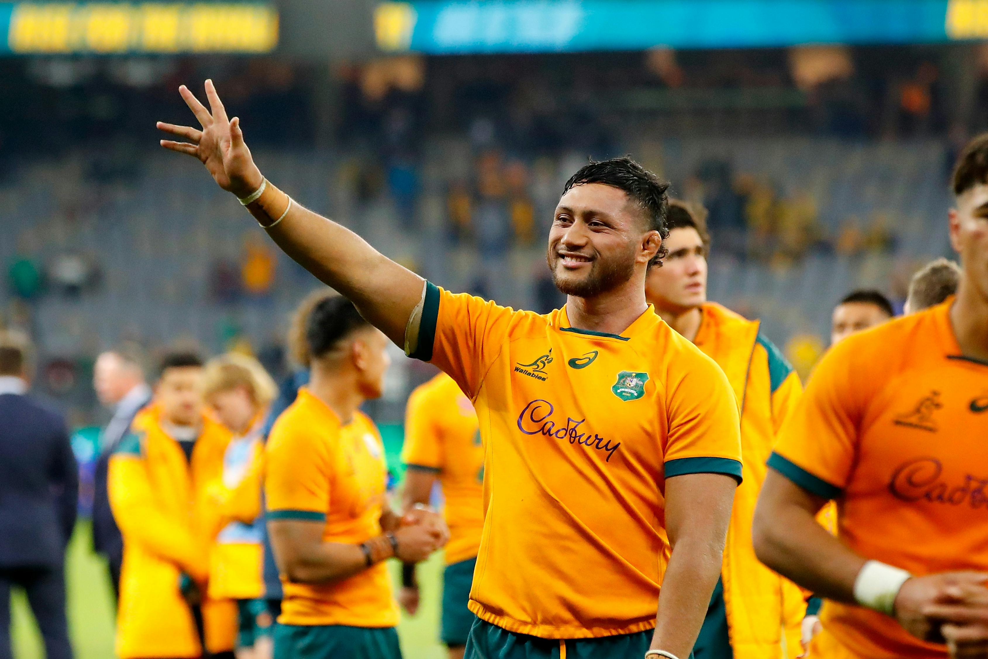 Rob Leota will wear Wallaby gold until at least the end of 2025. Photo: Getty Images