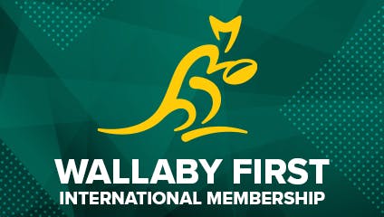 Wallaby First International Supporter membership Image