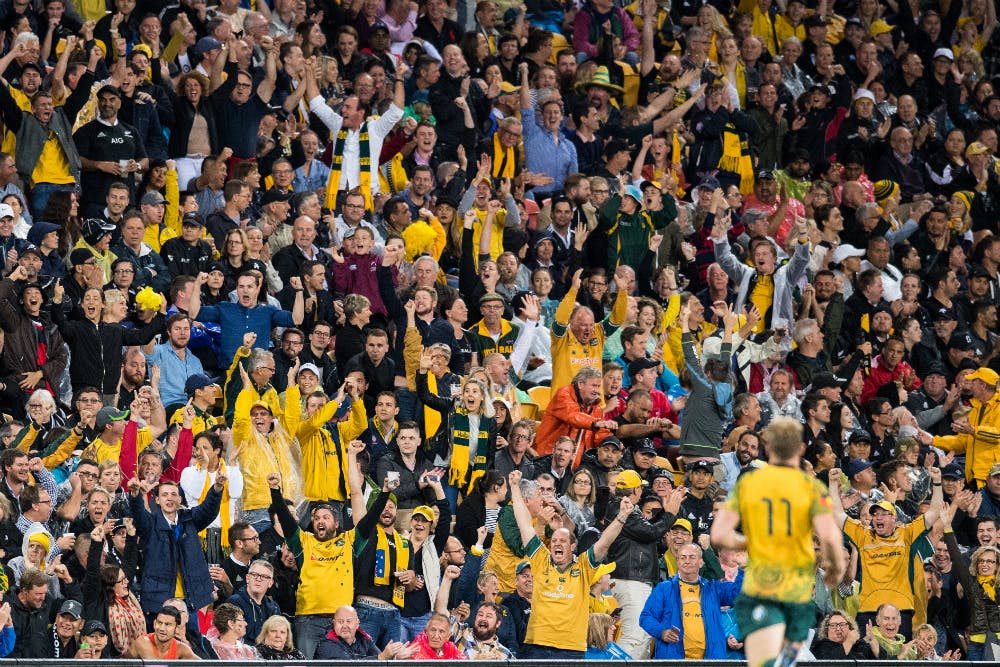 The Suncorp Stadium crowd was raucous in the Brisbane Bledisloe. Photo: Rugby AU Media