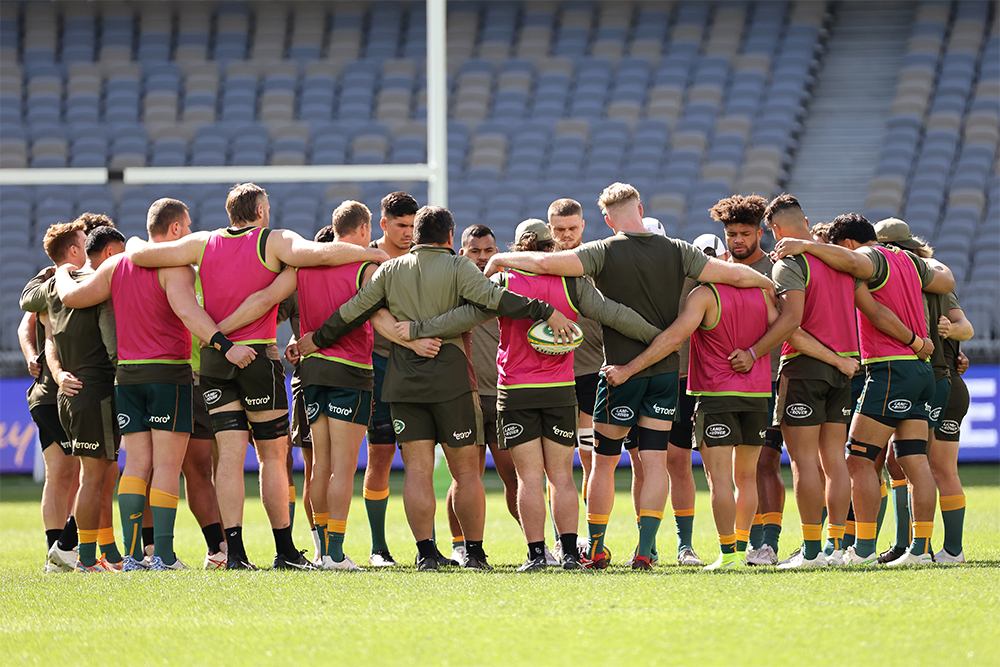 The Wallabies camp squad will assemble on the Gold Coast in early April. Photo: Getty Images